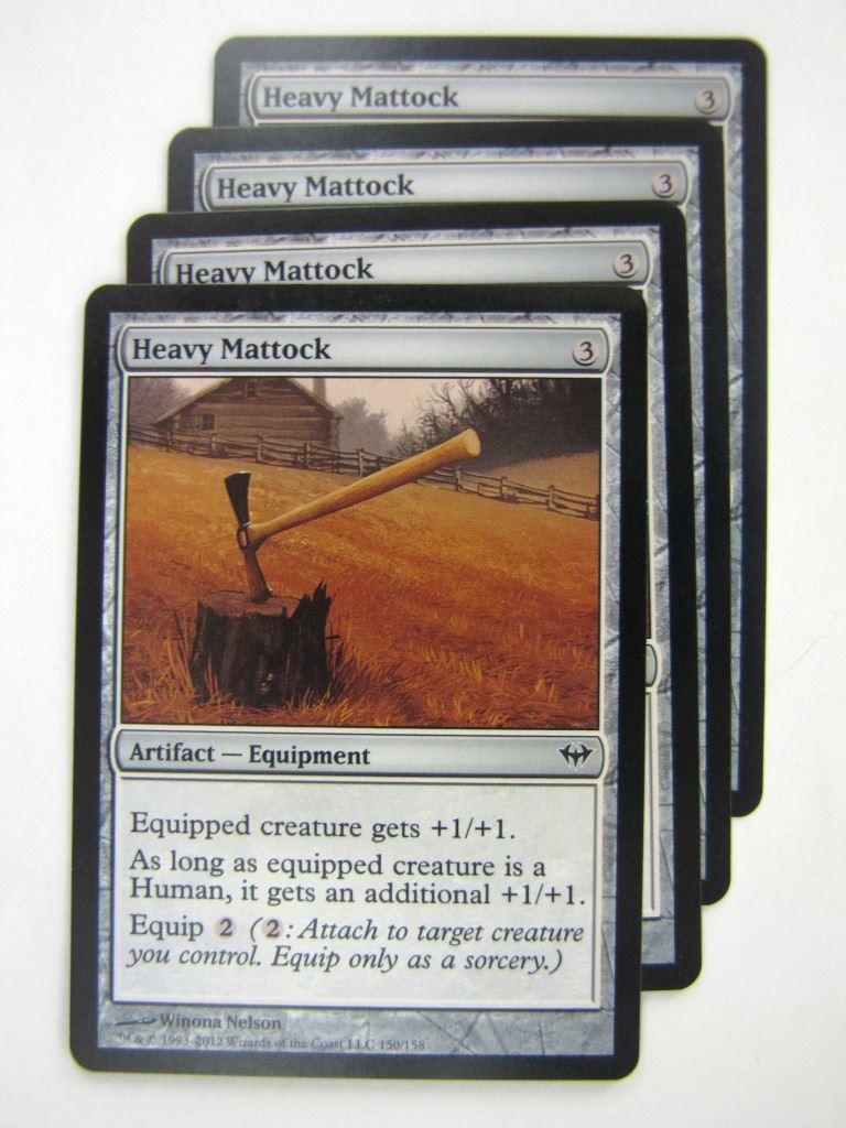 MTG Magic Cards: HEAVY MATTOCK x4 # 8G53