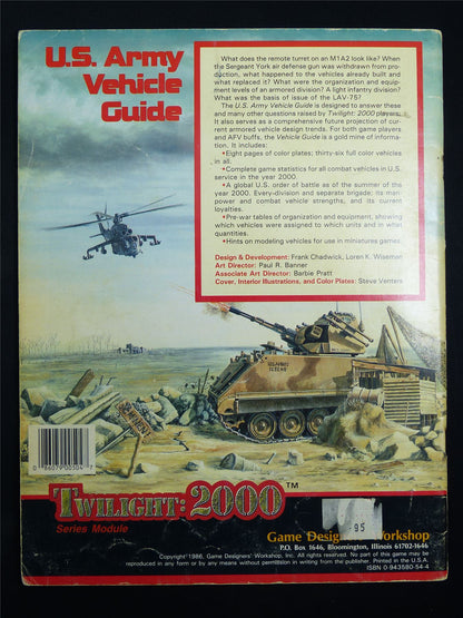 Twilight 2000: U.S. Army Vehicle Guide Module - Roleplay Booklet #61