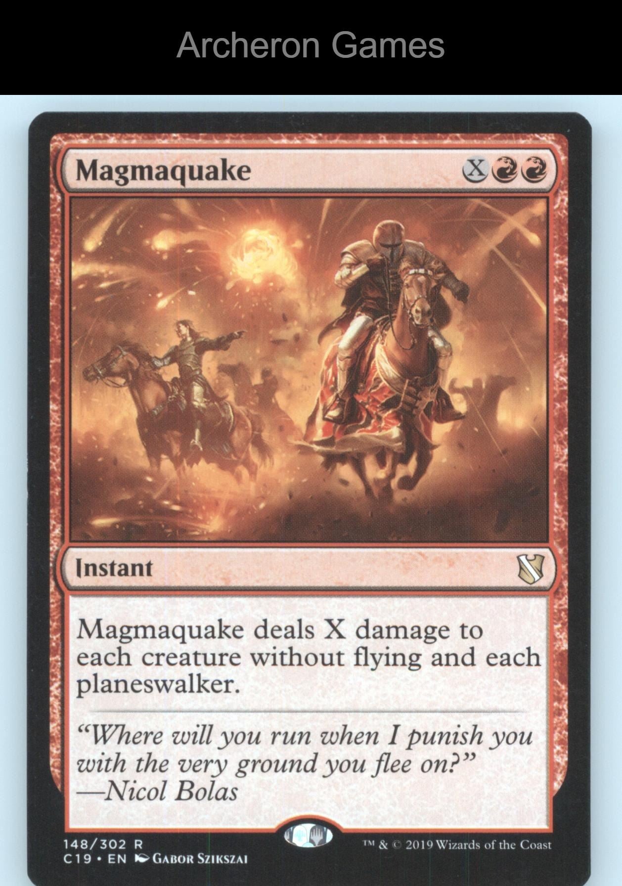 Magmaquake 148 R MTG Card Commander 2019