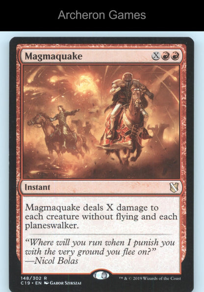 Magmaquake 148 R MTG Card Commander 2019