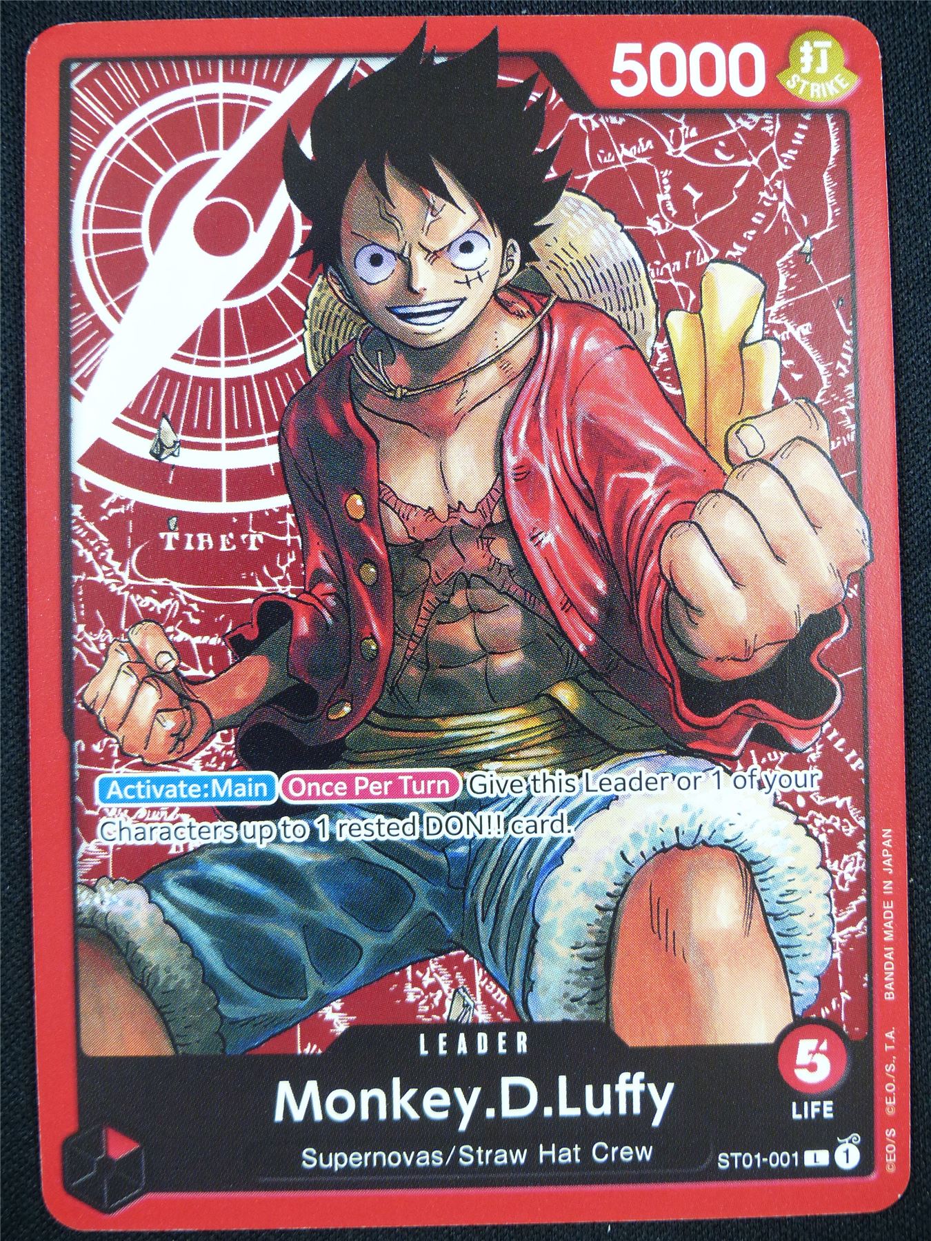 Monkey.D.Luffy ST01-001 L - One Piece Card #2LJ