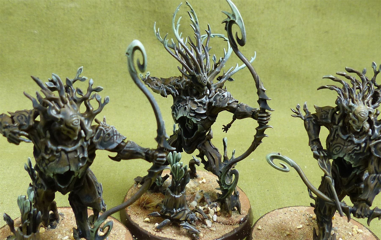 Kurnoth Hunters with Greatbows painted - Sylvaneth - Warhammer AoS #5Z9