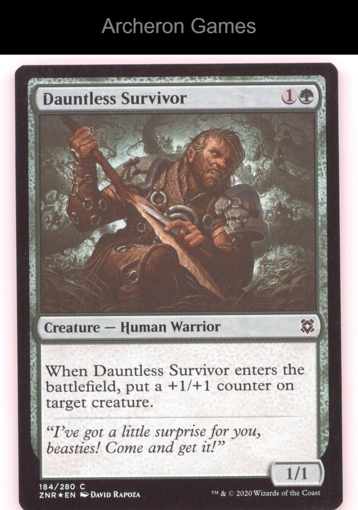 Dauntless Survivor 184 C MTG Card Zendikar Rising