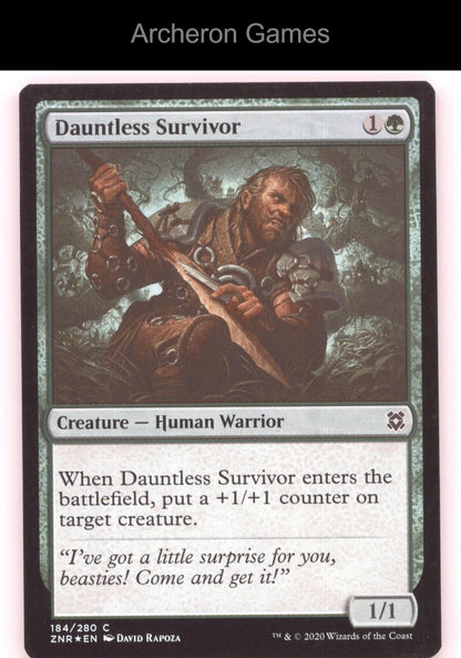 Dauntless Survivor 184 C MTG Card Zendikar Rising