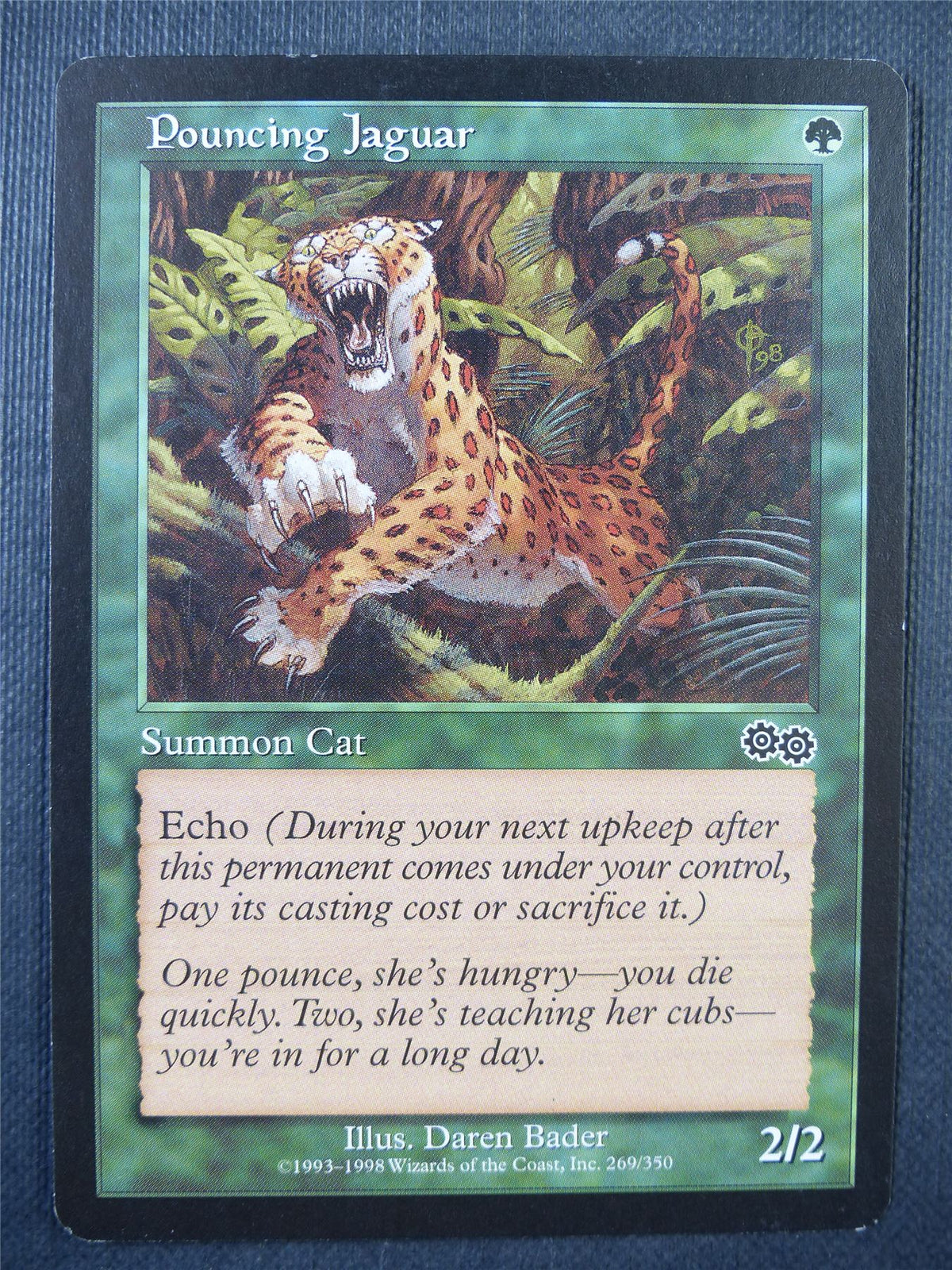 Pouncing Jaguar - Urza's Saga - Mtg Card #744