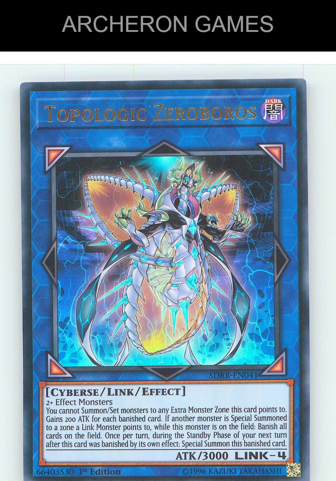 Topologic Zeroboros Ultra Rare YUGIOH Card 1st Edition