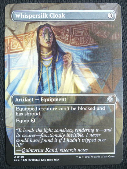 Whispersilk Cloak Borderless - LCC - Mtg Card #23M