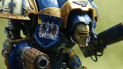 Imperial Knight with Forgeworld Shoulder Pads painted - Warhammer 40K #Z8