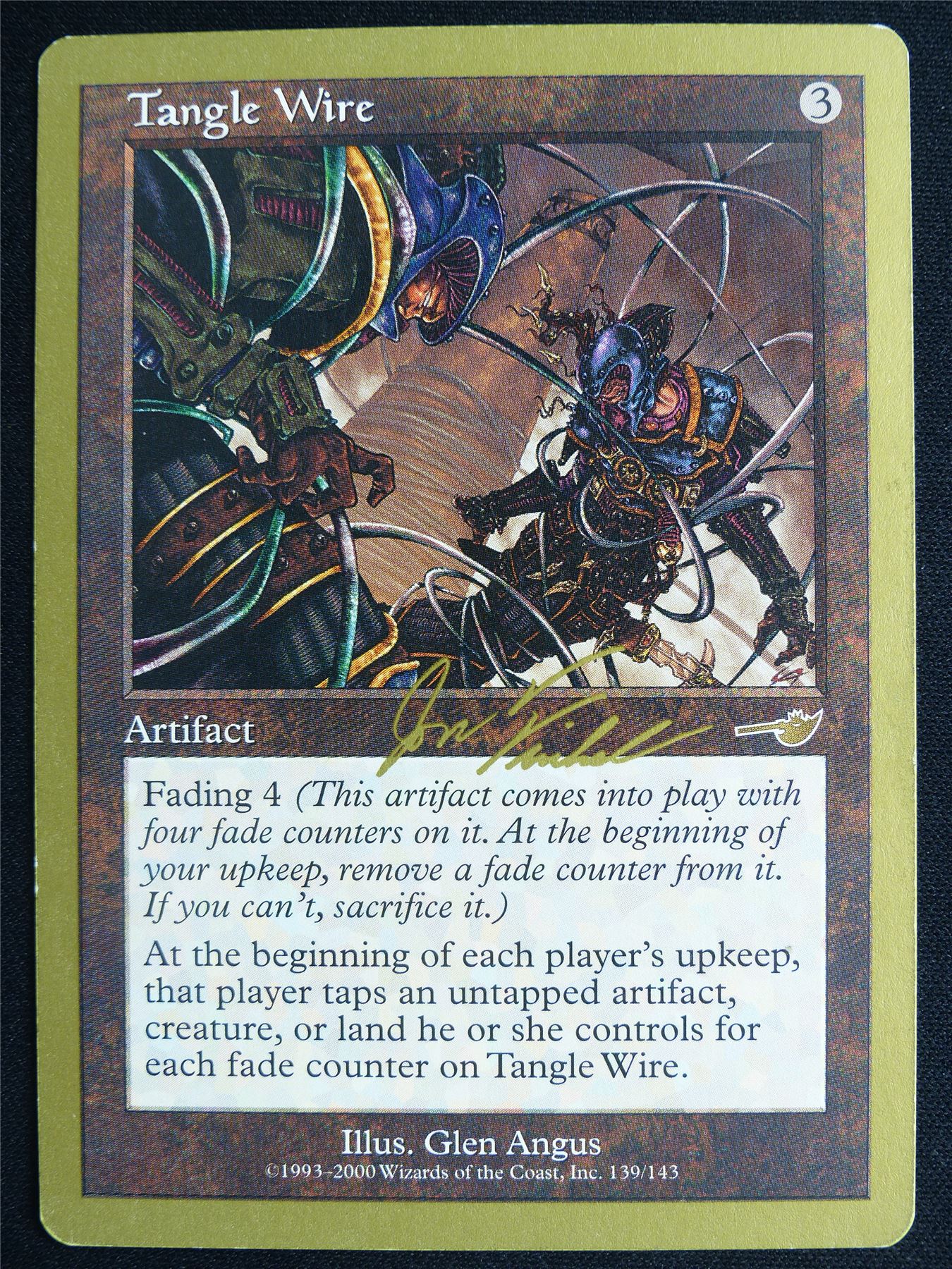 Tangle Wire Gold Border - NEM - Mtg Card #4KL