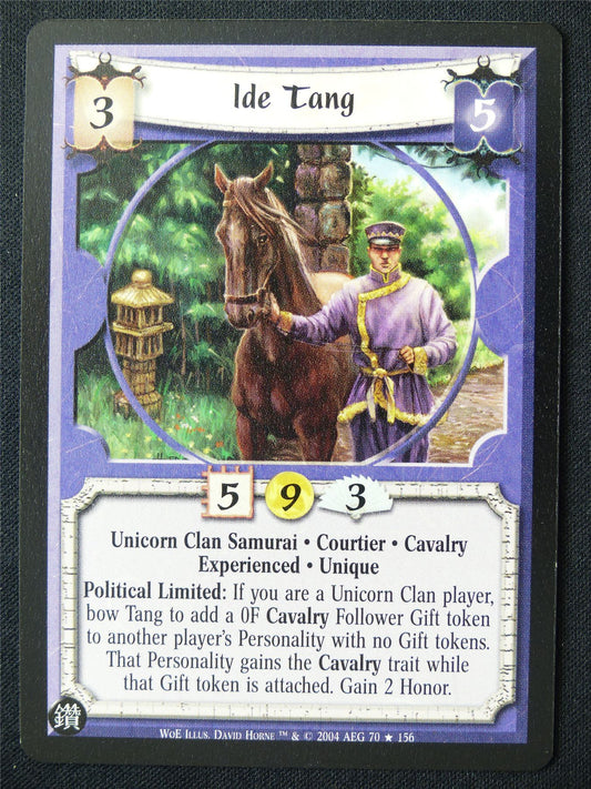 Ide Tang - WoE - Legend of the Five Rings L5R Card #UN