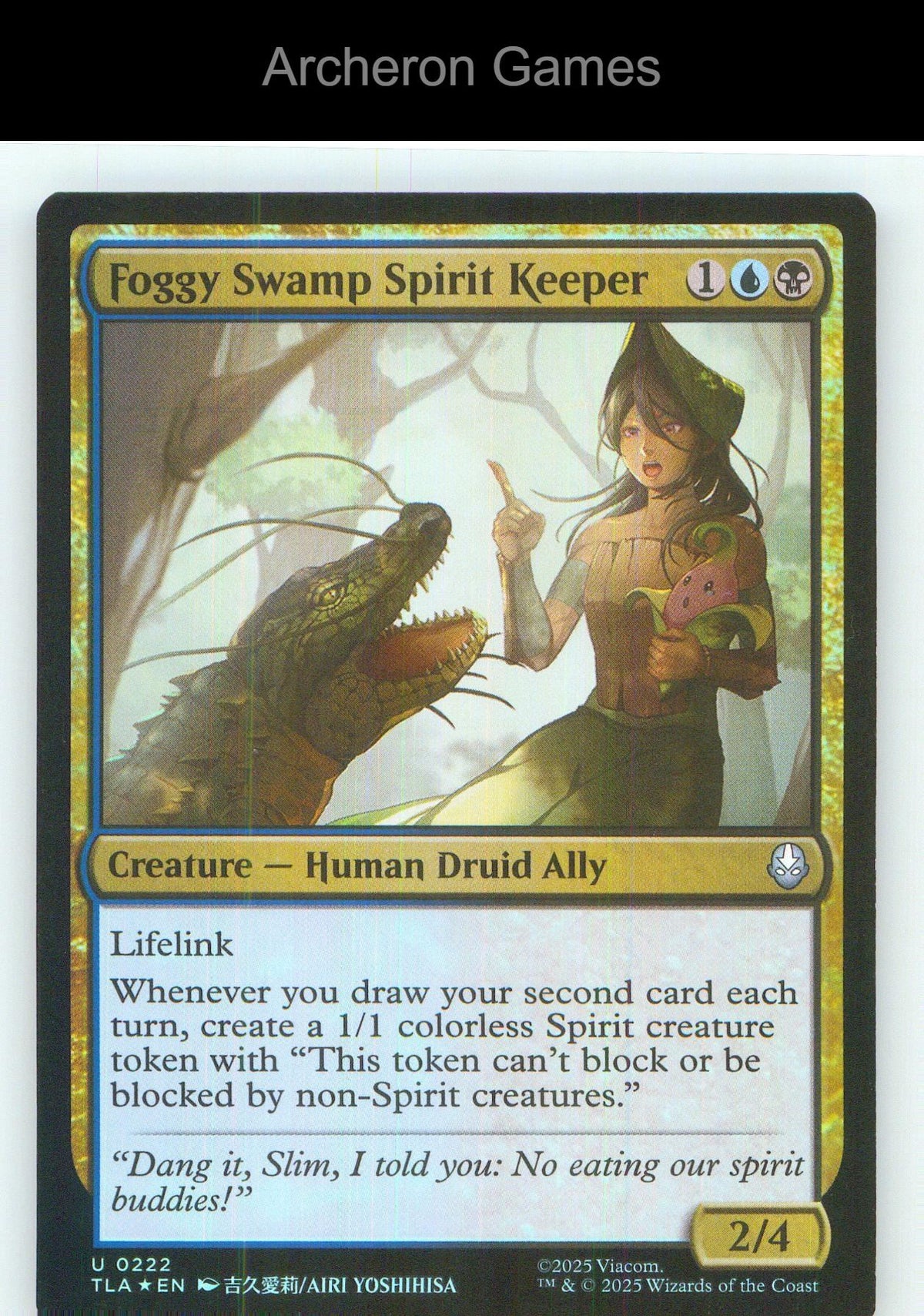 Foggy Swamp Spirit Keeper TLA 222 UC MTG Card NM/EX+ Foil