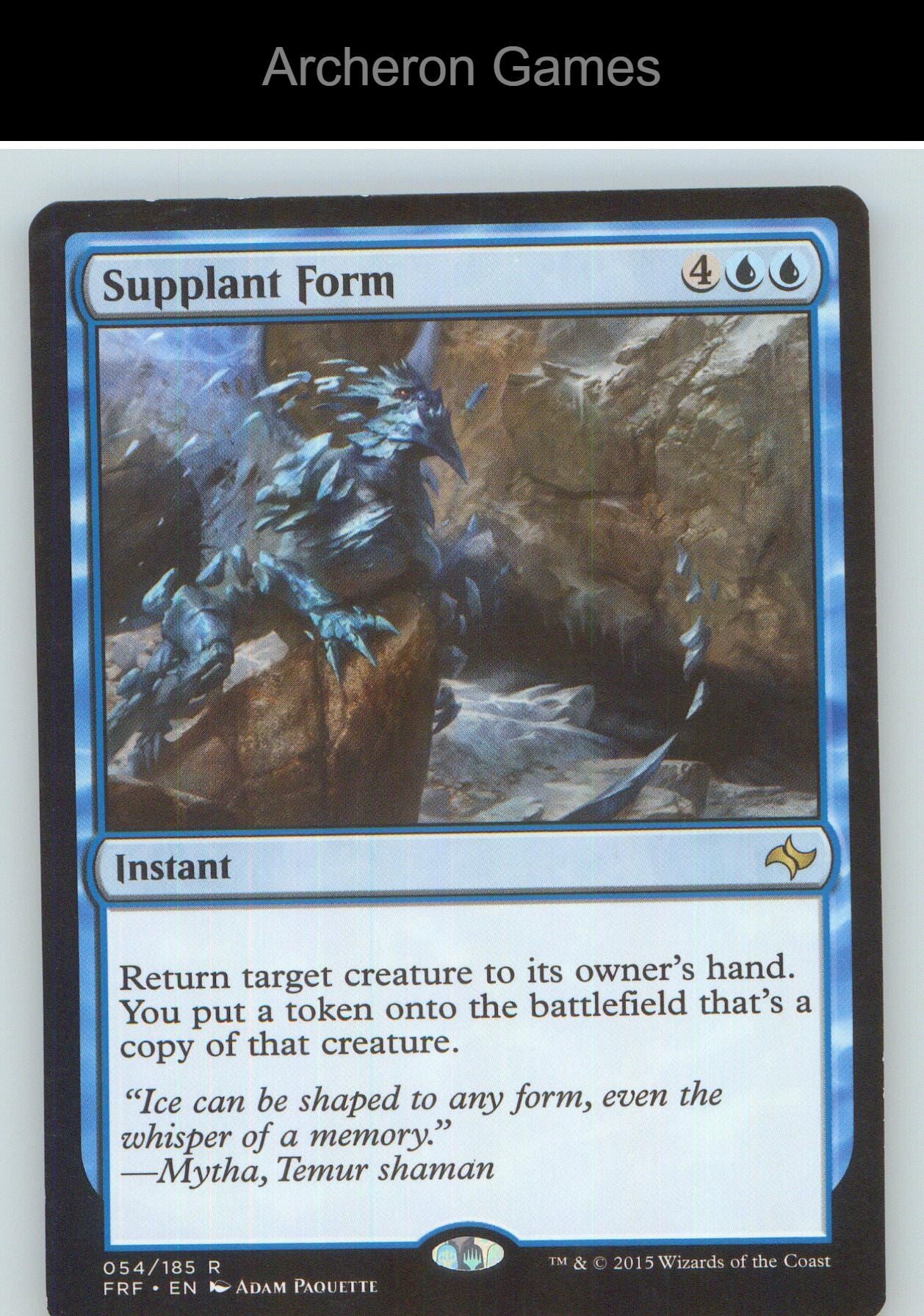 Supplant Form FRF 54 R MTG Card NM/EX+