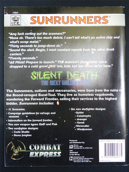 Silent Death: Sunrunners Miniatures Sourcebook - I.C.E. Booklet #2RA