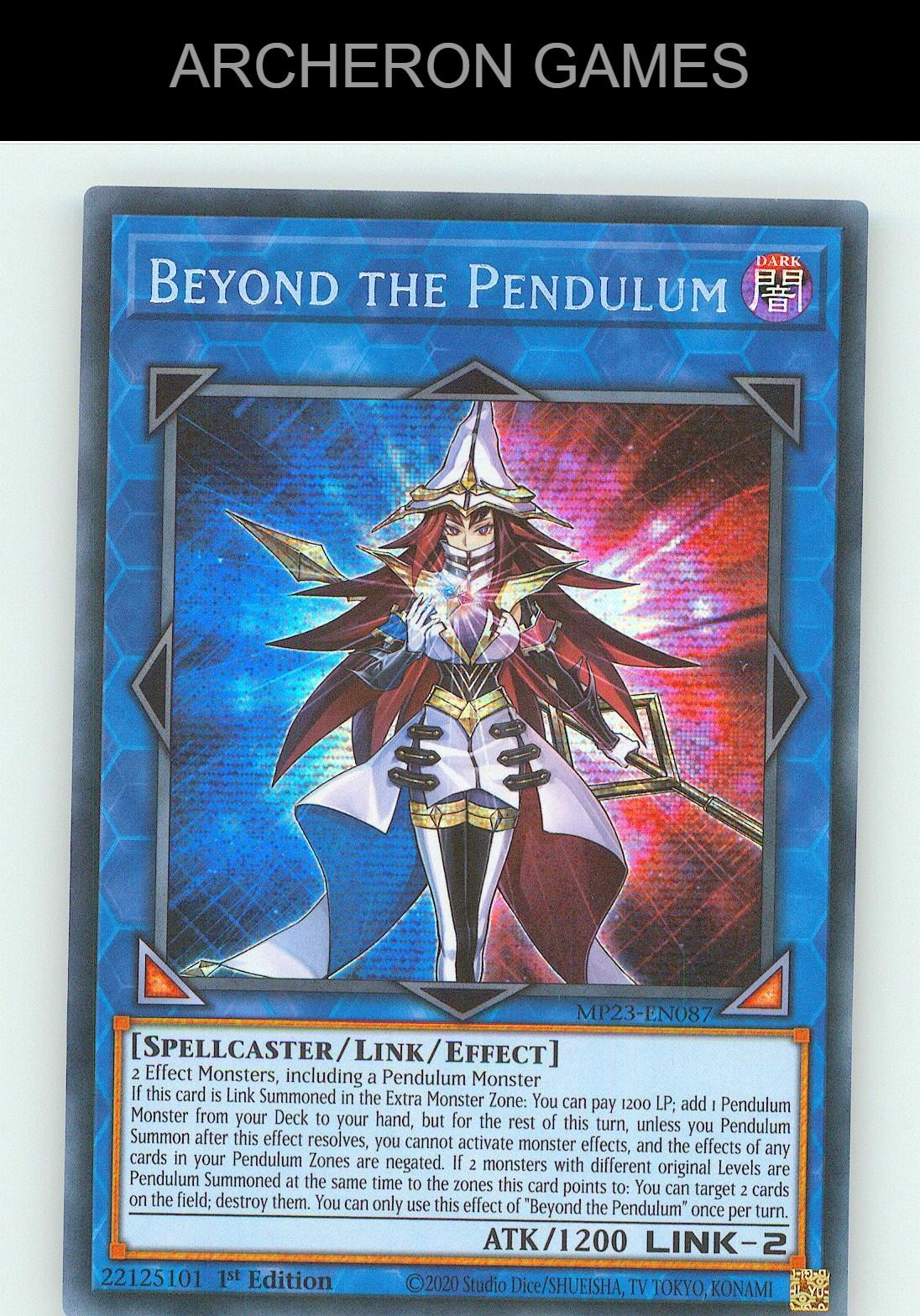 Beyond the Pendulum SEC YUGIOH Card