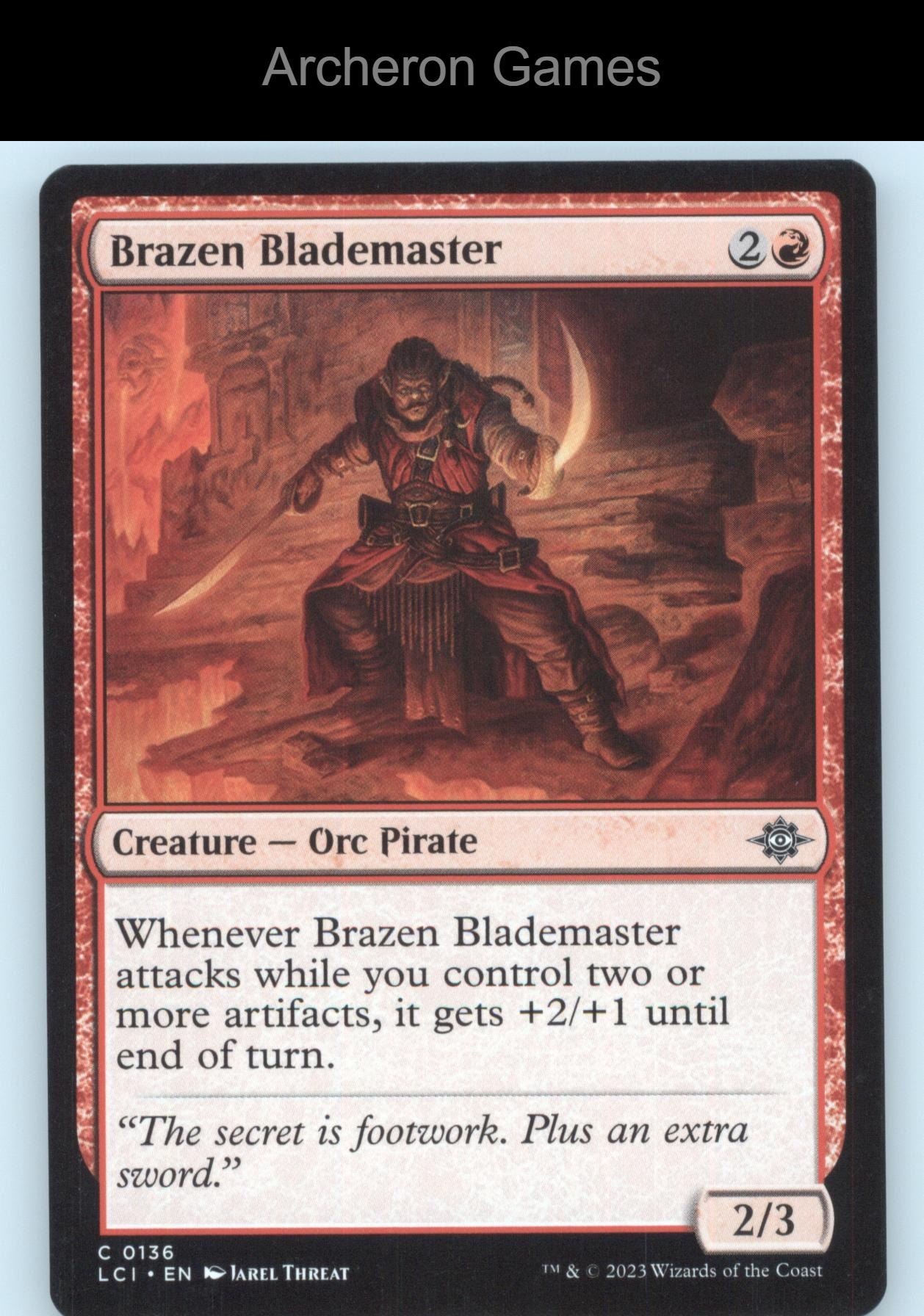 Brazen Blademaster 136 C MTG Card The Lost Caverns of Ixalan