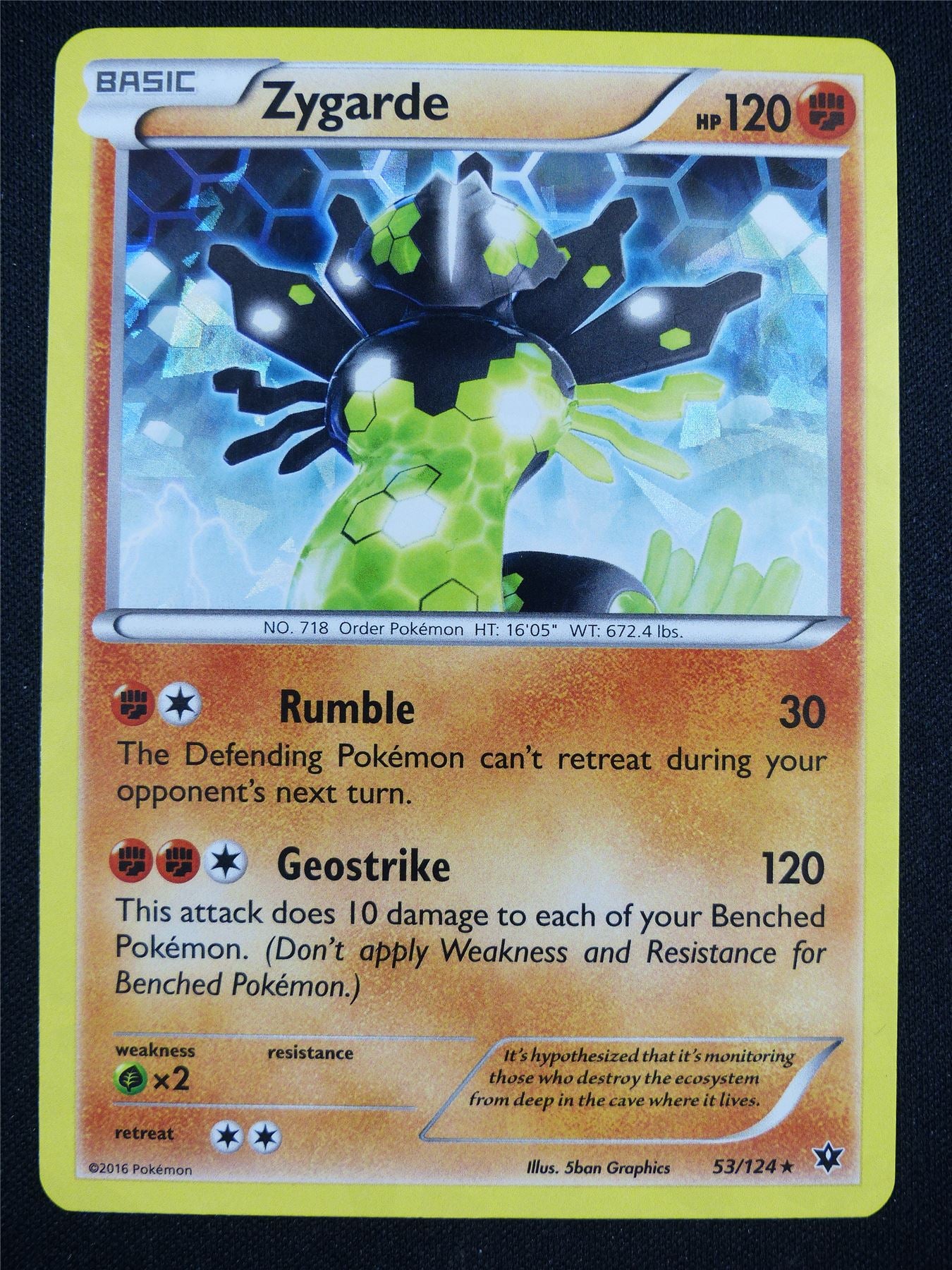 Zxygarde 53/124 Holo - Pokemon Card #A1