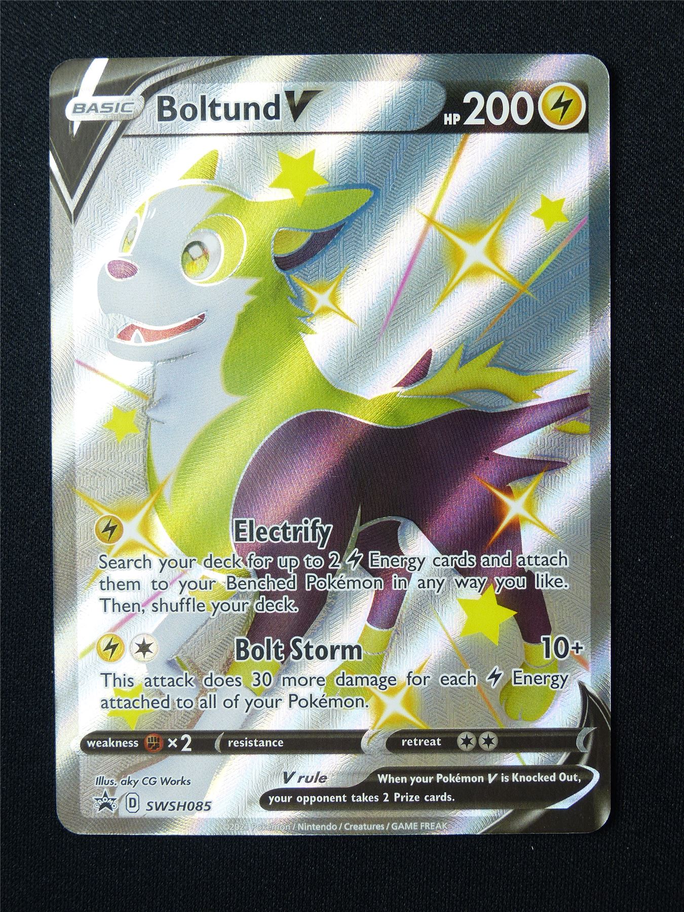 Boltund V SWSH085 Promo Textured Holo - Pokemon Card #5Z0