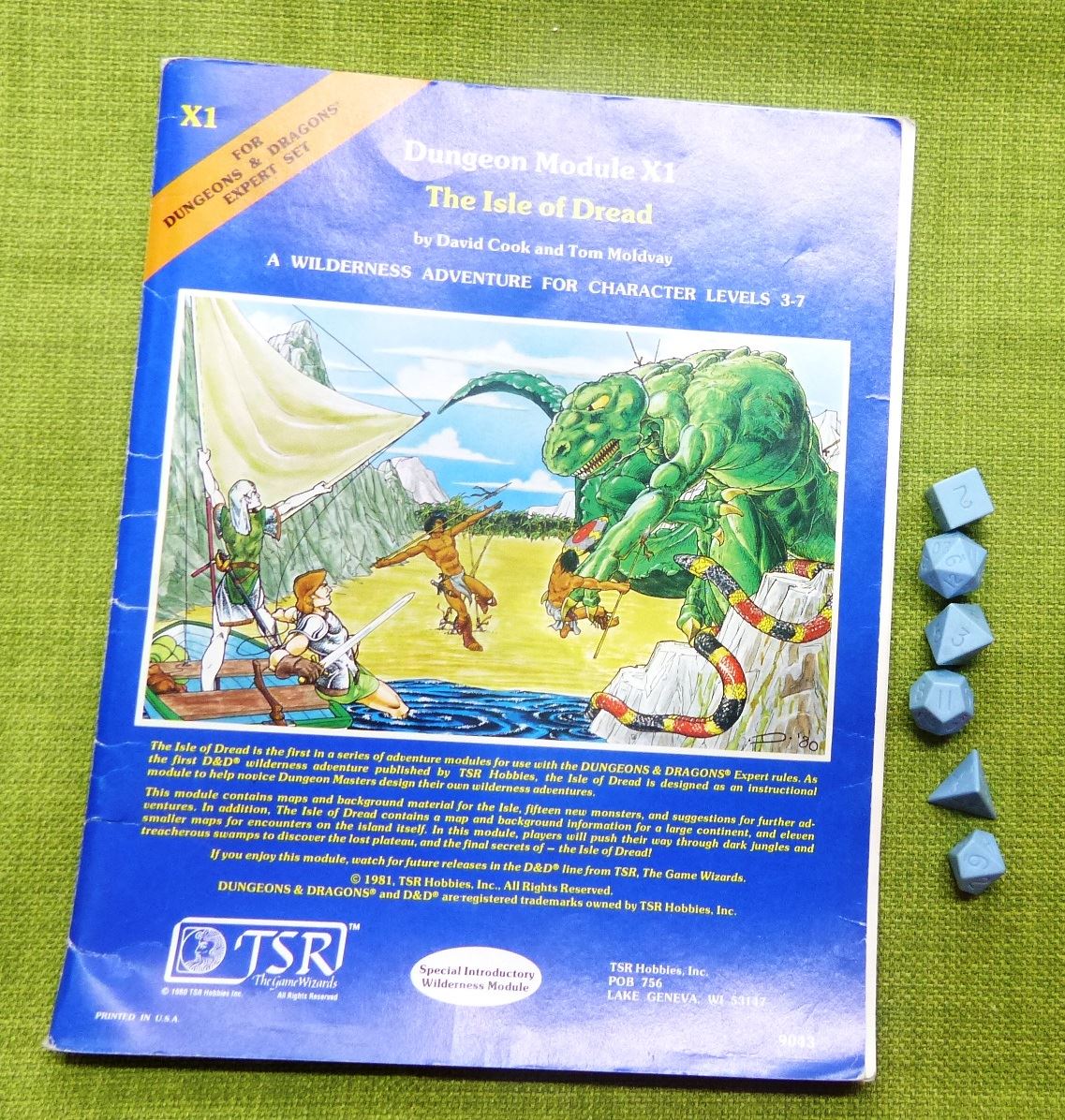 TSR 1980 Dungeons & Dragons - Expert Set Box Set #5Y