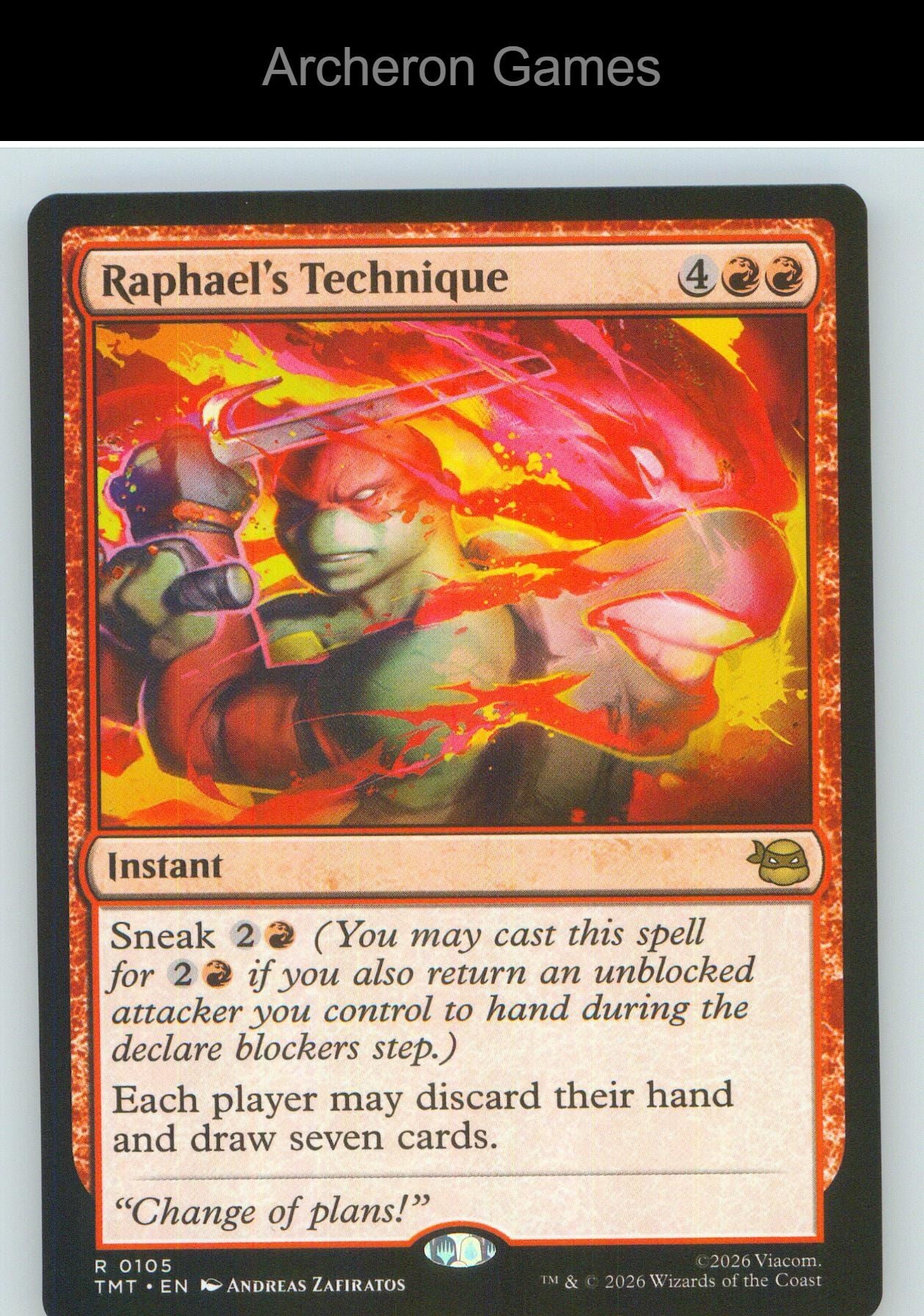 Raphael's Technique TMT 0105 R MTG Card NM/EX+