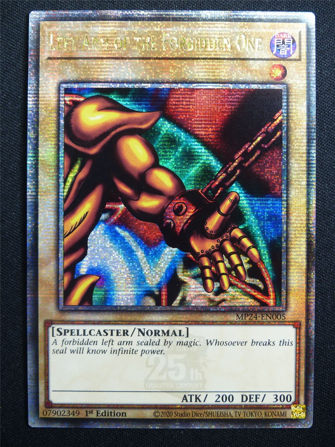 Left Arm of the Forbidden One MP24 Quarter Century Rare - 1st ed Yugoioh Card #31O
