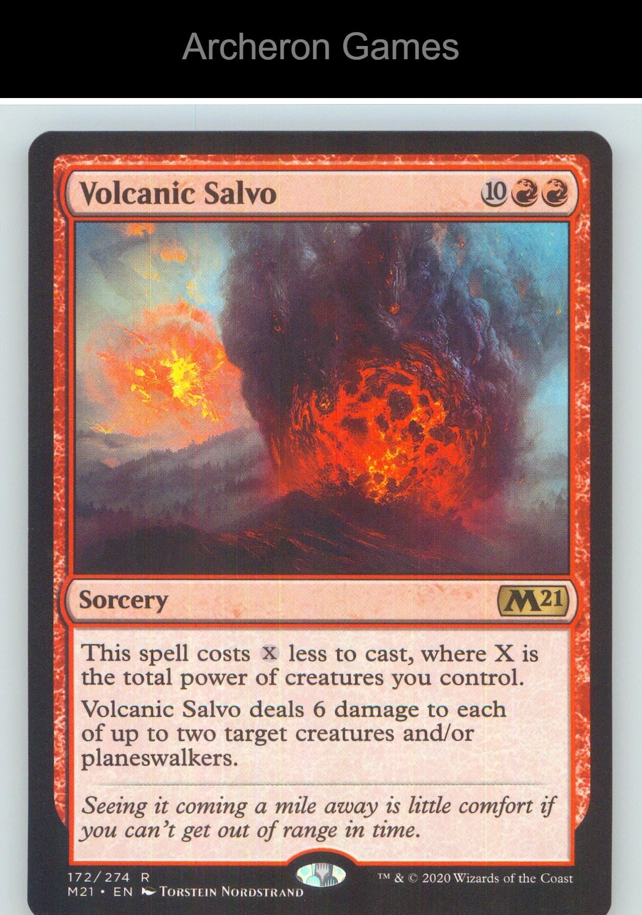 Volcanic Salvo M21 172 R MTG Card NM/EX+