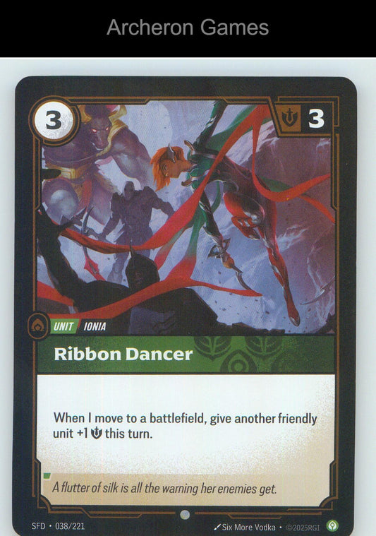 Ribbon Dancer SFD 038/221 C Spiritforged Riftbound Card