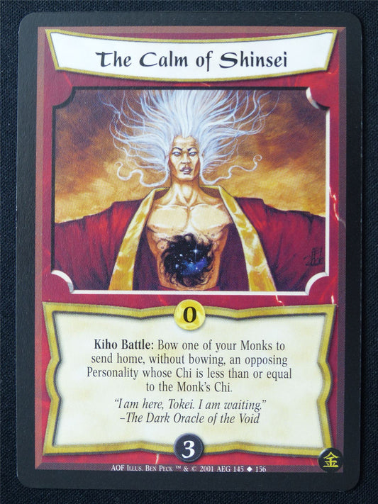 The Calm of Shinsei - AOF - Legend of the Five Rings L5R Card #113