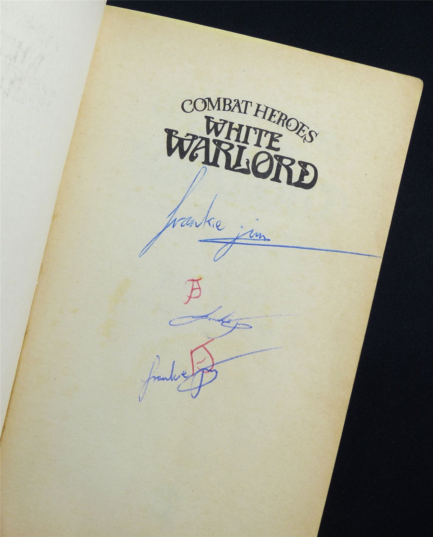 Combat Heroes: White Warlord by Joe Dever 1st ed - Vintage Adventure Novel Softback #M6