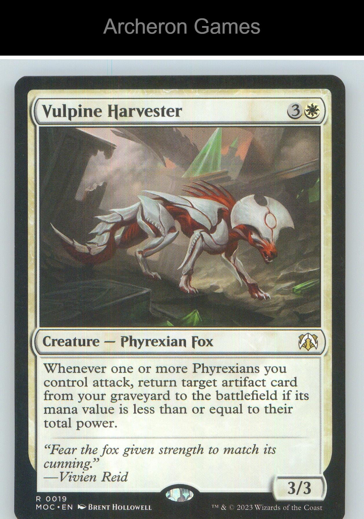 Vulpine Harvester MOC 19 R MTG Card NM/EX+