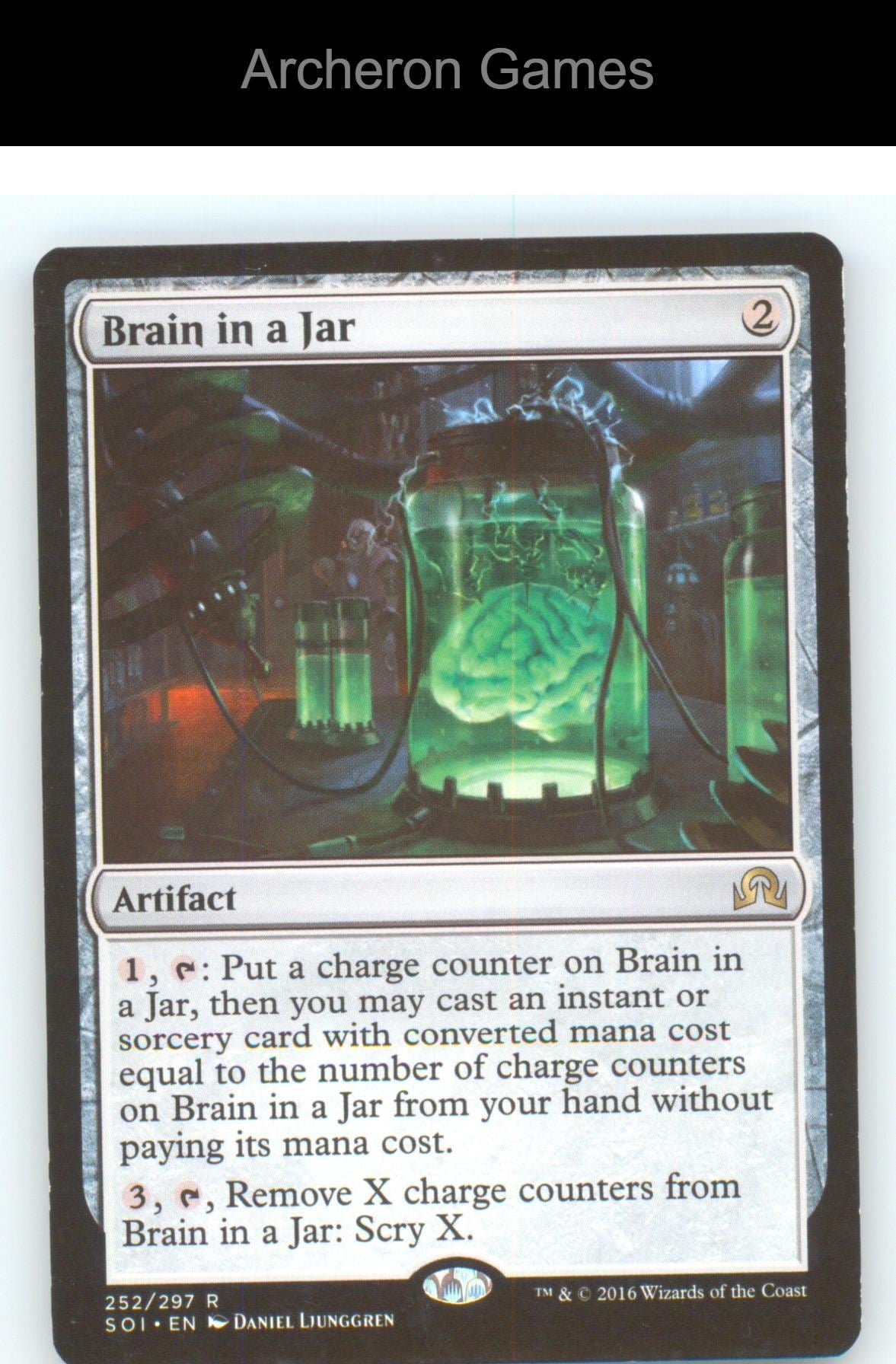 Brain in a Jar SOI 252 R MTG Card NM/EX+