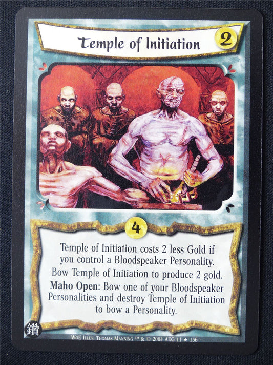 Temple of Initiation - WoE - Legend of the Five Rings L5R Card #U8