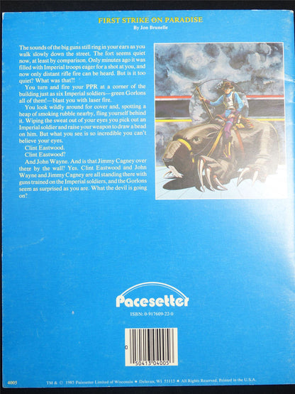 Star Ace: First Strike On Paradise - Pace Setter Booklet #1WI