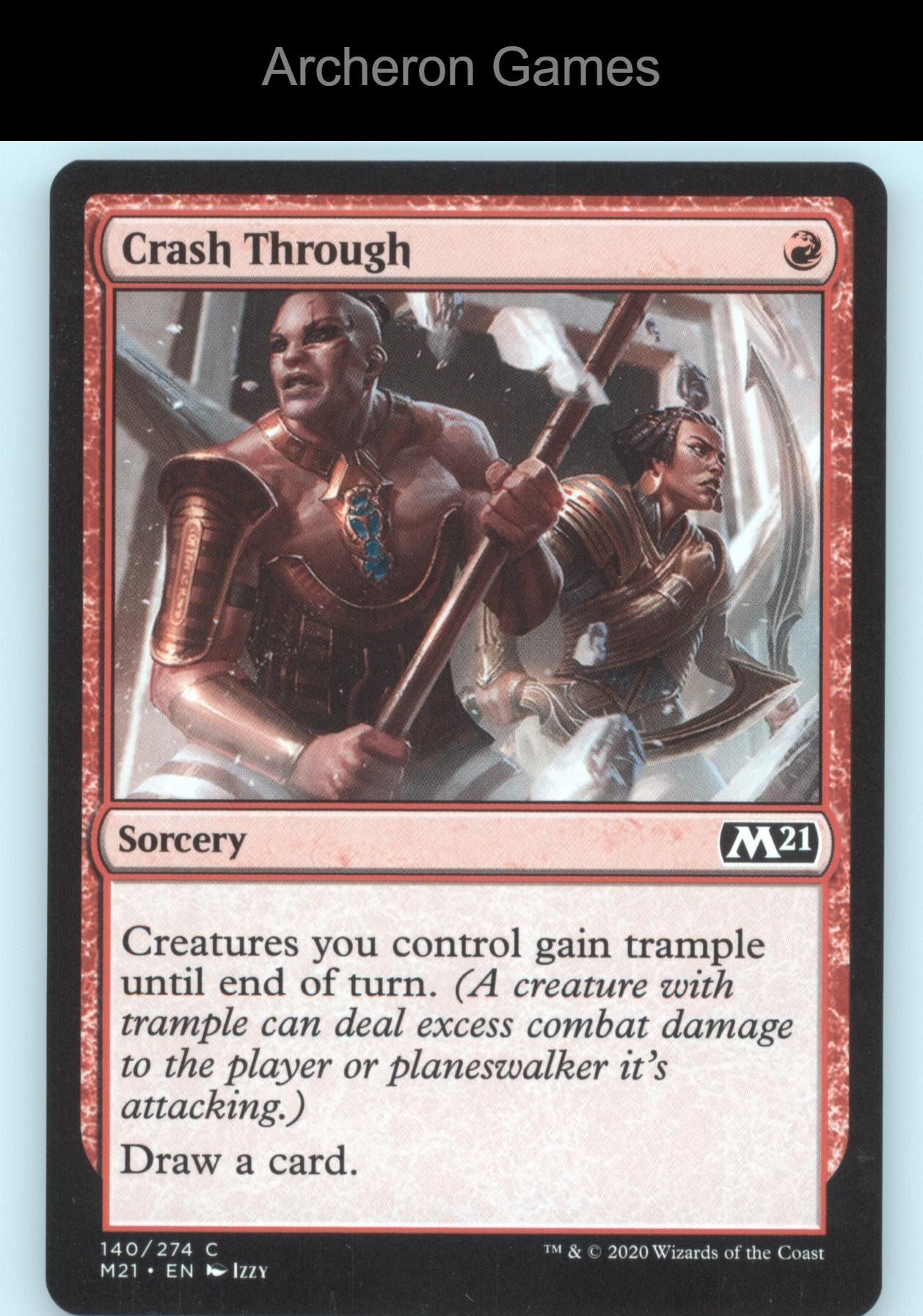 Crash Through 140 C MTG Card Core Set 2021