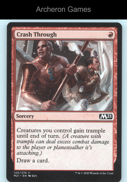 Crash Through 140 C MTG Card Core Set 2021