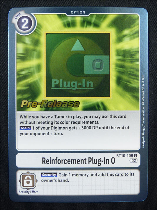 Reinforcement Plug-In 0 BT10-109 U Promo - Digimon Card #20U