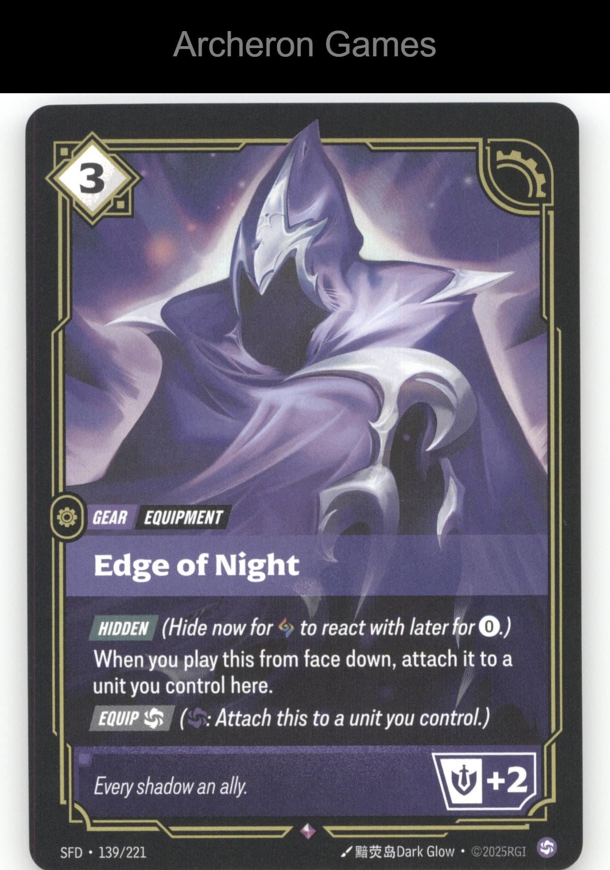Edge of Night SFD 139/221 R  Card Spiritforged
