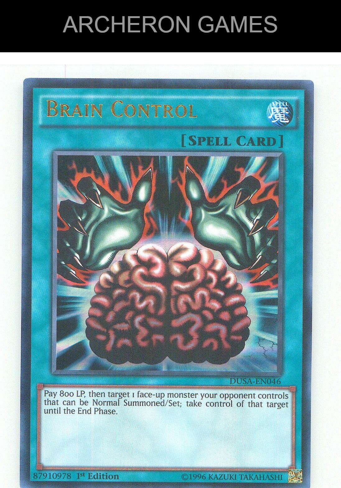 Brain Control Ultra Rare YUGIOH Card 1st Edition