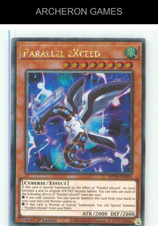 Parallel eXceed (Quarter Century Secret Rare) YUGIOH Card 1st Edition