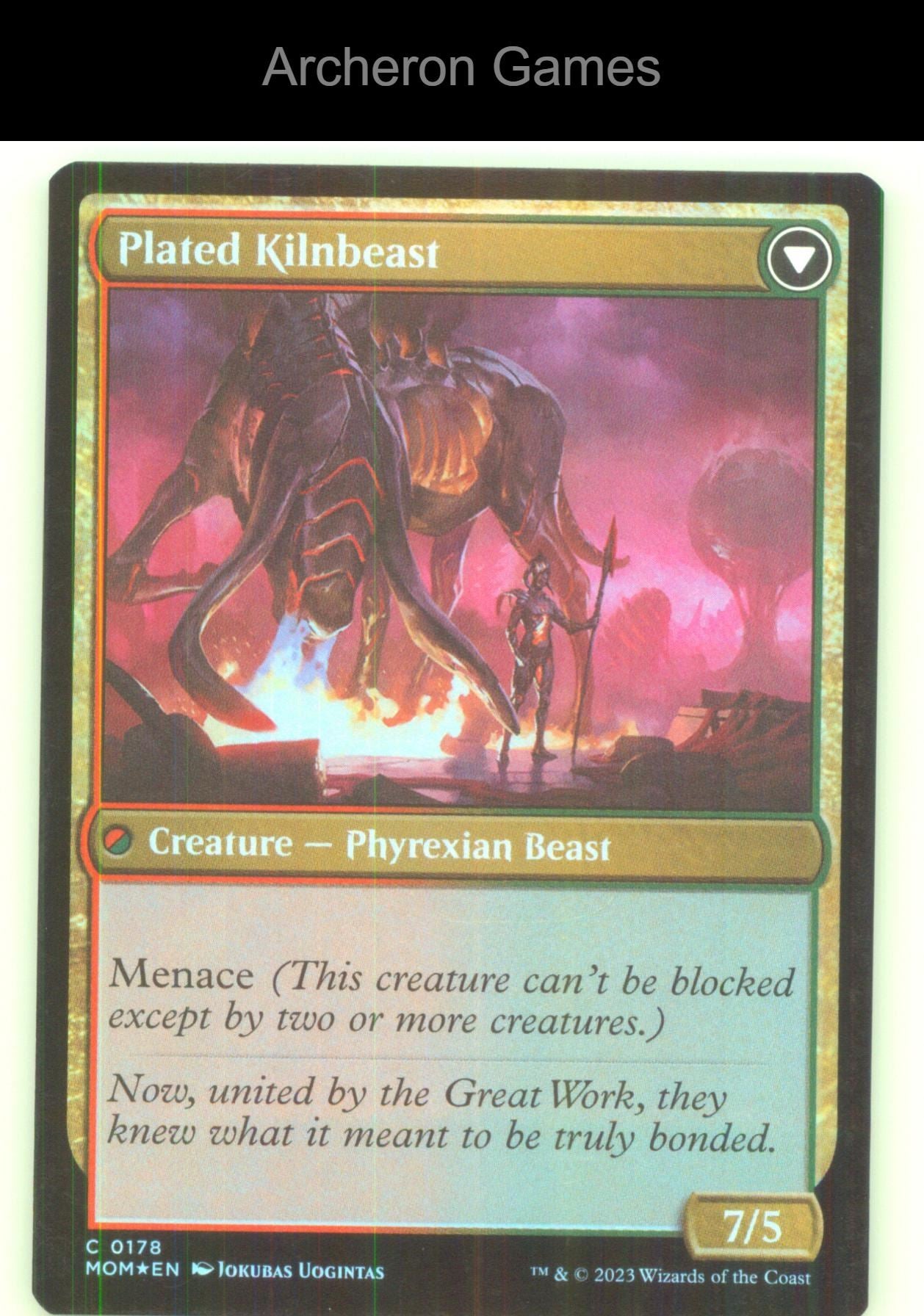 Bonded Herdbeast 178 C MTG Card March of the Machine