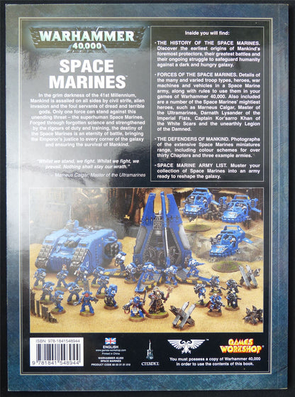 Space Marines - Warhammer 40K Codex Softback #4ON