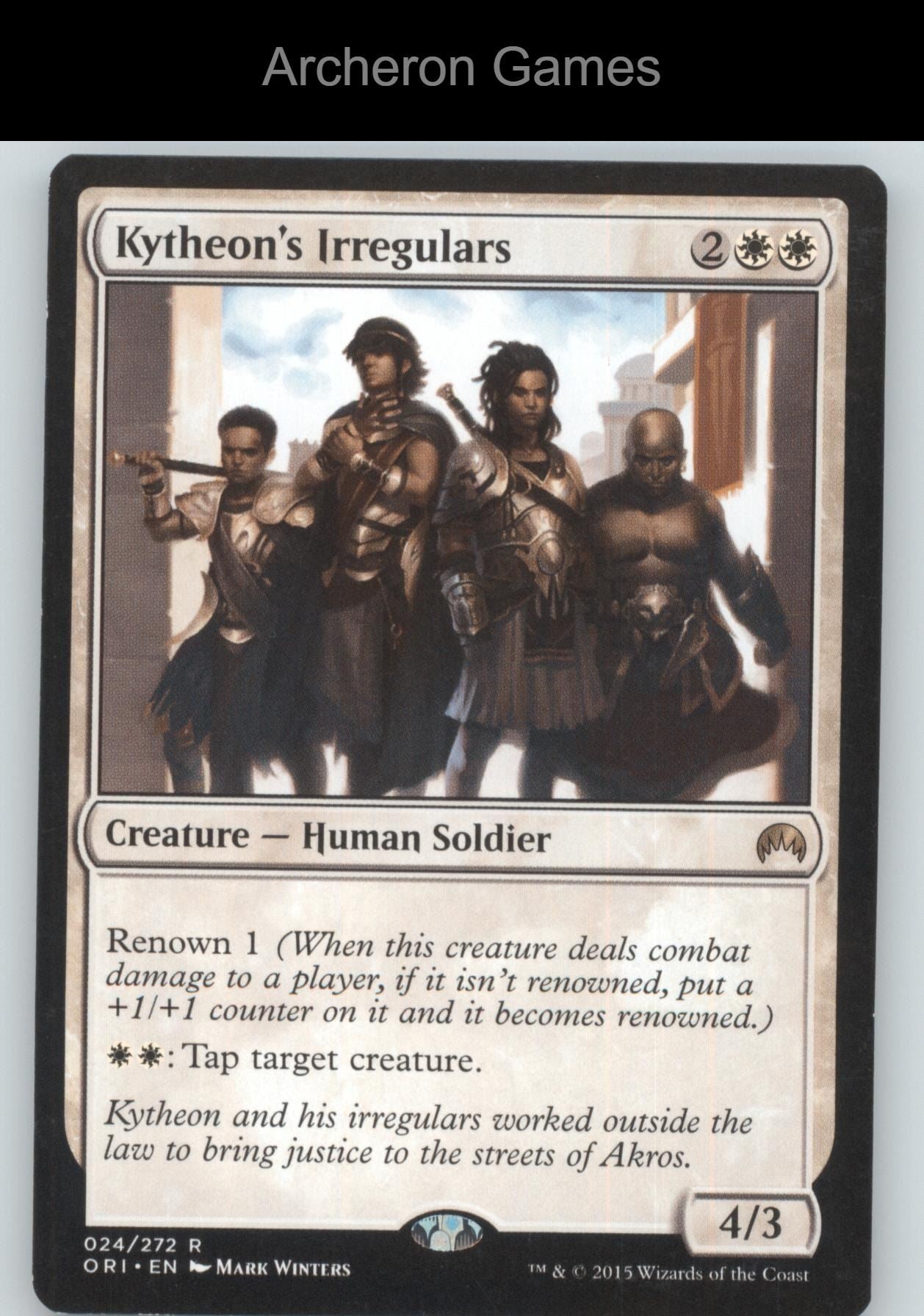 Kytheon's Irregulars 24 R MTG Card Magic Origins