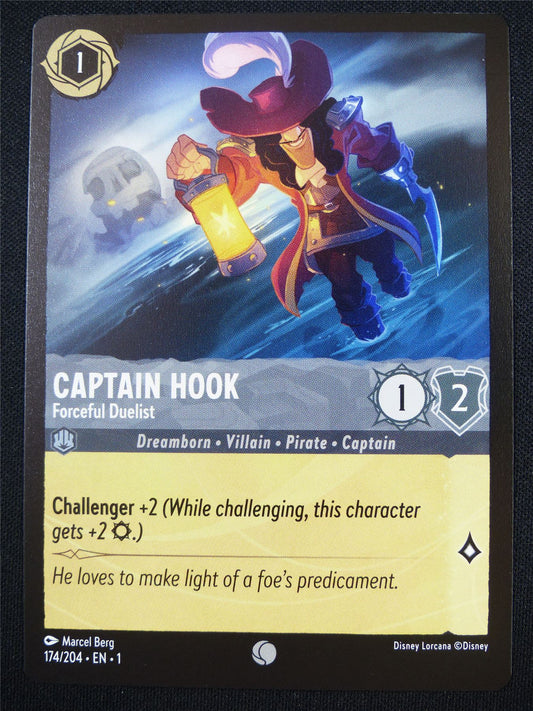 Captain Hook Forceful Duelist 174/204 - Lorcana Card #4OJ