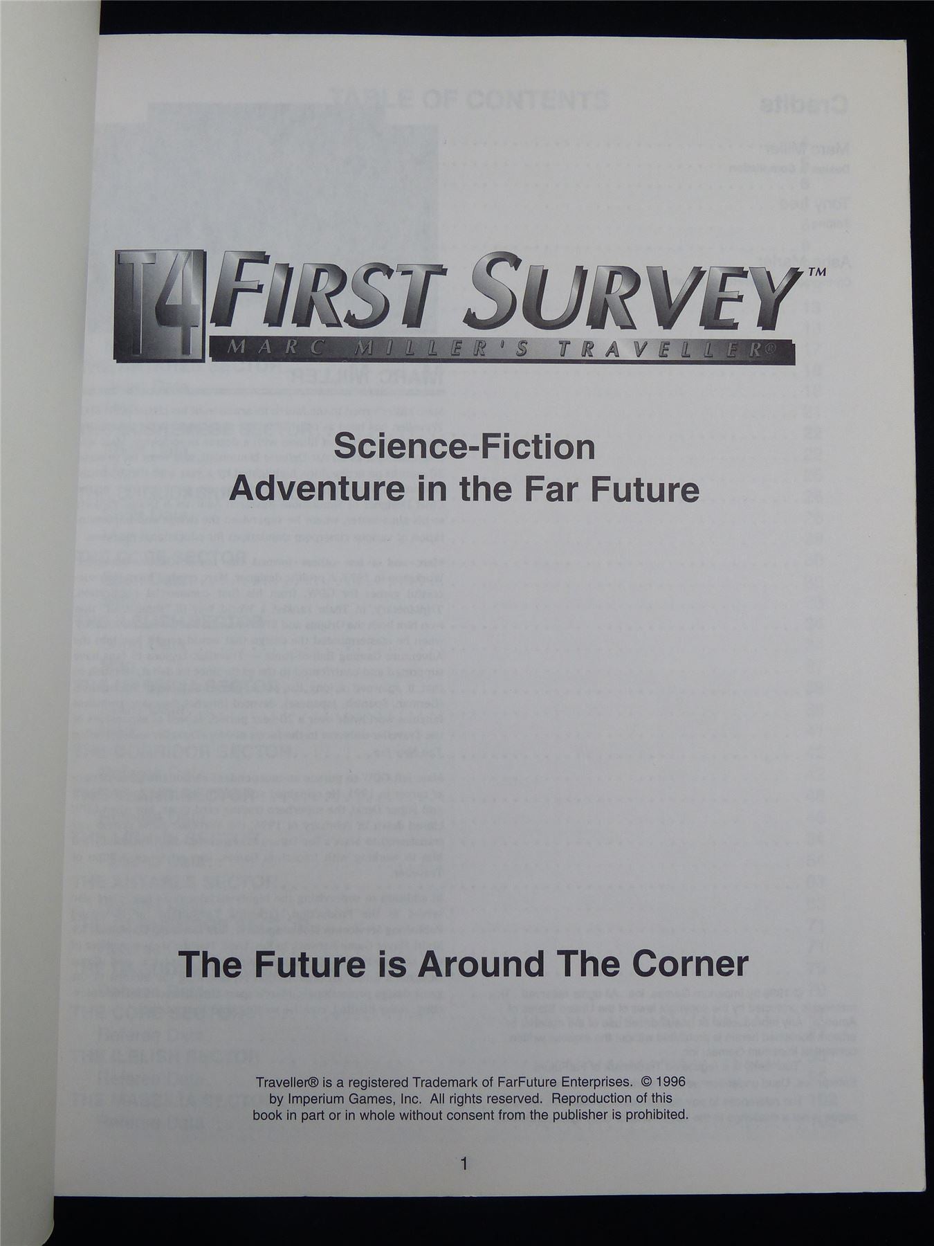 T4 First Survey - Traveller Roleplaying Softback #2RJ