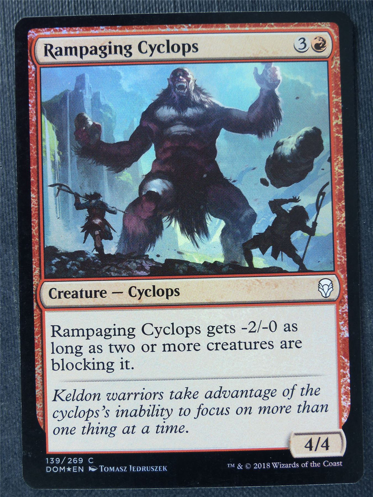 Rampaging Cyclops Foil - Mtg Magic Cards #SL