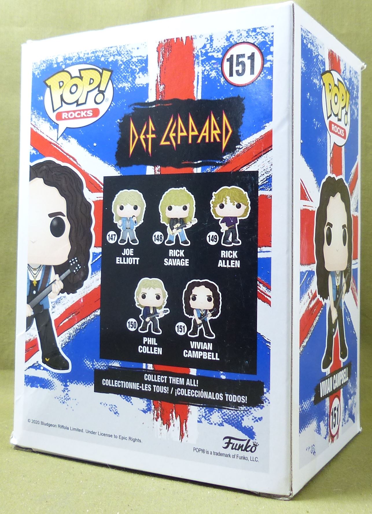 Vivian Campbell 151 - Def Lepard - Funko Pop! Figure #6AM