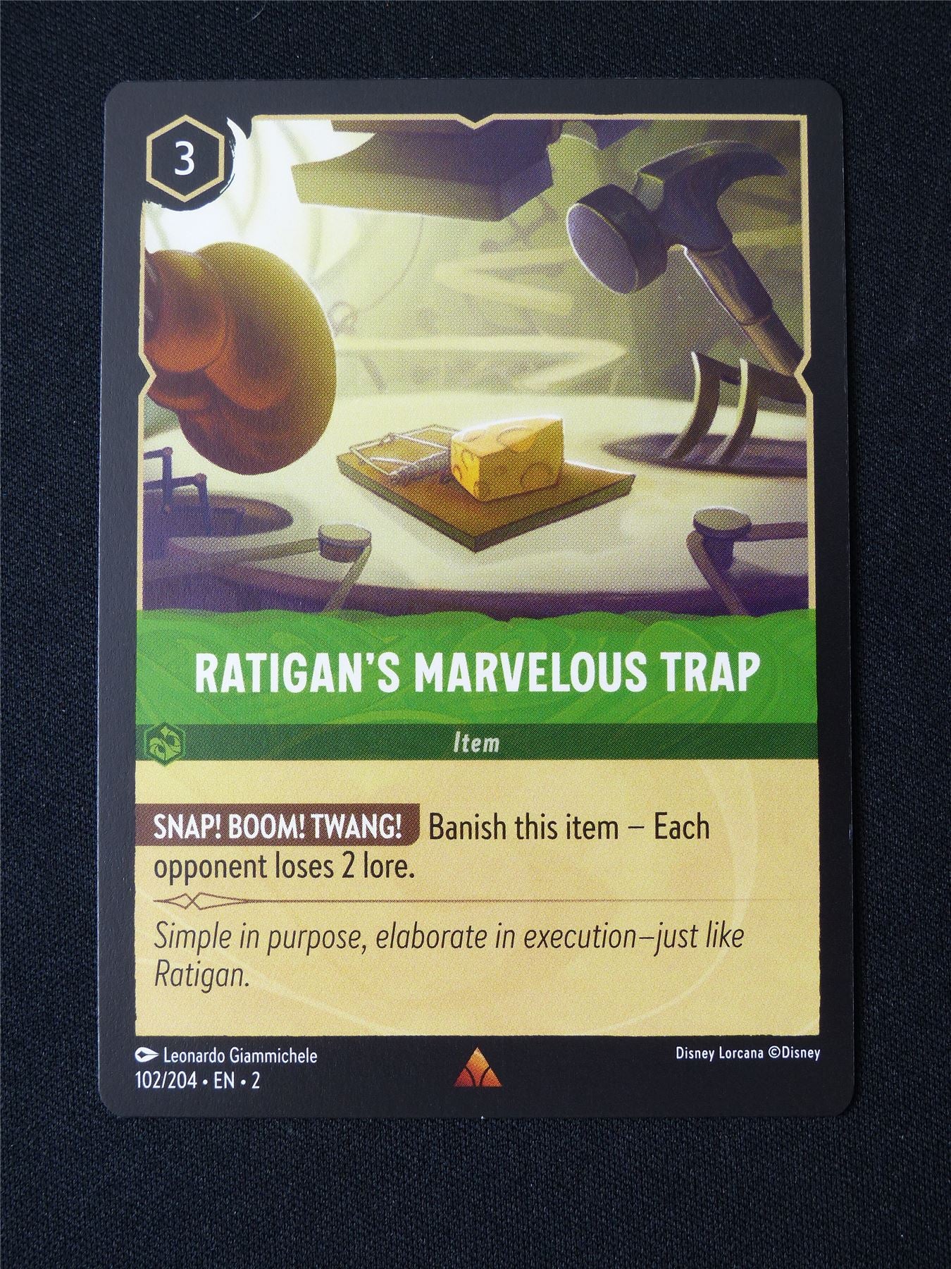 Ratigan's Marvelous Trap 102/204 - Lorcana Card #3CZ