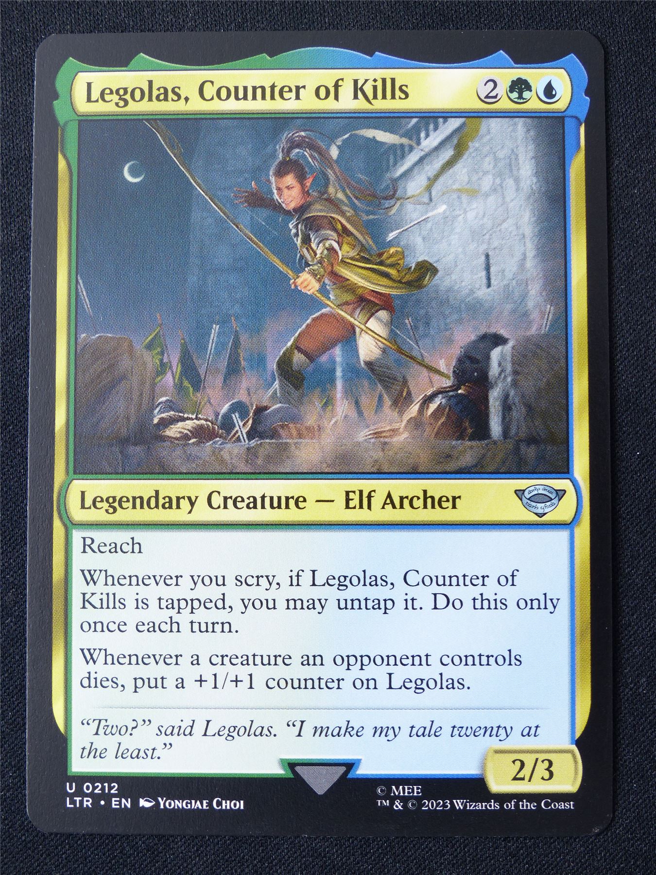 Legolas Counter of Kills - LTR - Mtg Card #165