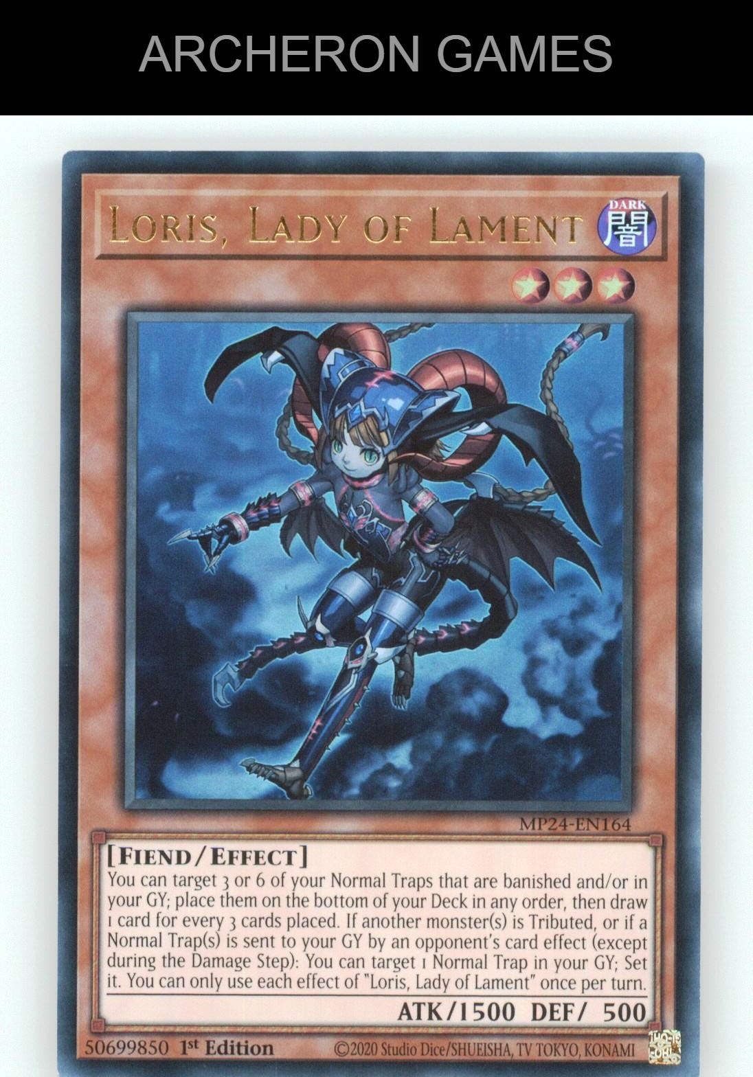 Loris, Lady of Lament Ultra Rare YUGIOH Card