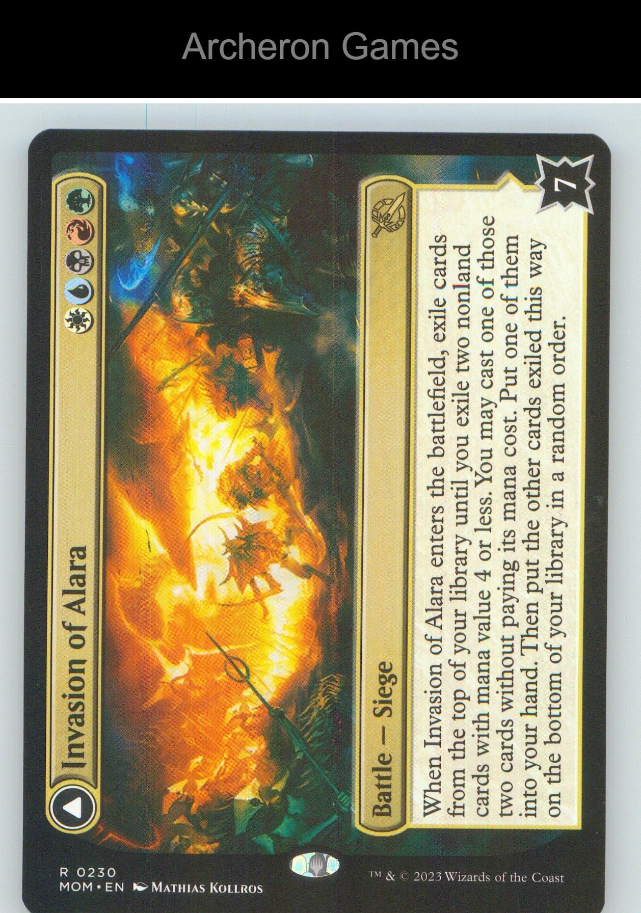 Invasion of Alara MOM 230 R MTG Card NM/EX+