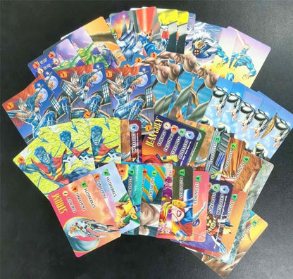 Marvel Overpower Card game Bundle lot and Rules OOP - Marvel Cards #AZ